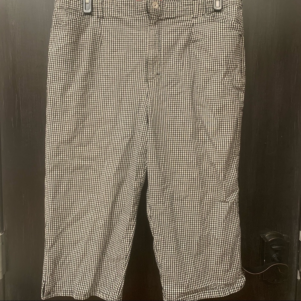 vintage gloria vanderbilt check capris